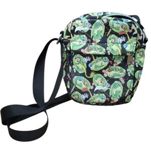 Rick & Morty Buckle-Down Adult Swim Crossbody Unisex Convertibl Neon Network Bag